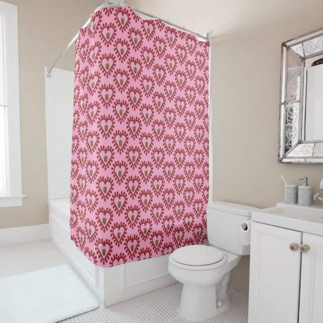 Valentines Day Love Heart Acorn Patterned (In Situ)