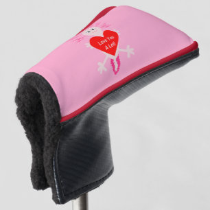 Valentines Day Love Heart Axolotl Golf Head Cover