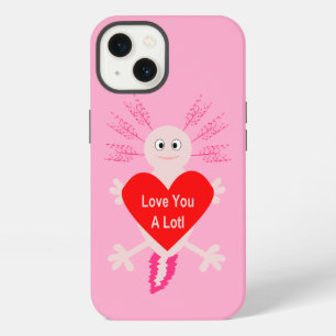 Valentines Day Love Heart Axolotl iPhone 13 Case