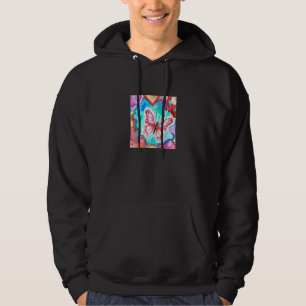 Valentine's Day Love Heart Butterfly Girlfriend Fi Hoodie