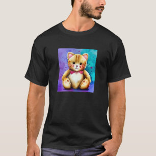 Valentine's Day Love Heart Cat Teddy Girlfriend Fi T-Shirt