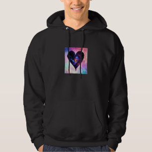 Valentine's Day Love Heart Galaxy Girlfriend Fianc Hoodie