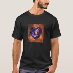 Valentine's Day Love Heart Galaxy Girlfriend Fianc T-Shirt