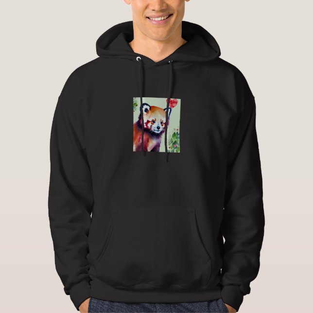 Valentine's Day Love Heart Red Panda Girlfriend Fi Hoodie (Front)