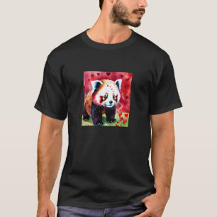 Valentine's Day Love Heart Red Panda Girlfriend Fi T-Shirt