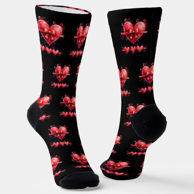 Valentine's Day Love & Hearts Collection ❤️ Socks (Angled)