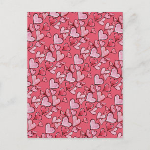 Valentine's Day Love hearts Postcard