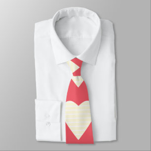 Valentines Day Love Hearts Tie