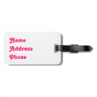 Valentine's Day Love Luggage Tag