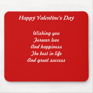 Valentine's day love mouse pad