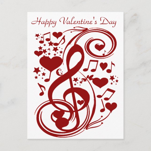 Valentine's Day Love_Postcard Holiday Postcard (Front)