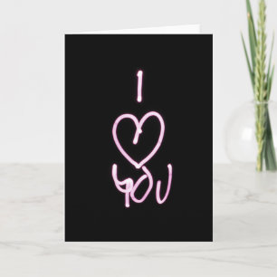 Valentines Day Love U Typographic Image Quote Art  Card