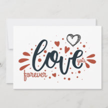 Valentines Day Love You Forever Hand Written Quote
