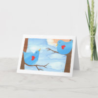 Valentine's Day Lovebirds by Liz Wang