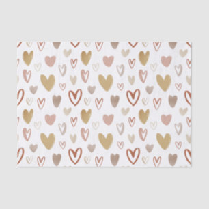 Valentine's Day Lovely Rustic Hearts  Tissue Paper