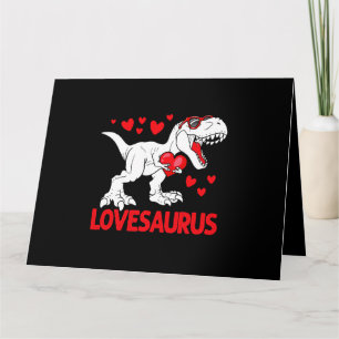 Valentines Day Lovesaurus Dinosaur Trex Love Boys  Card