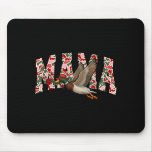 Valentines Day Mallard Camo Mama Duck Hunting Wome Mouse Pad
