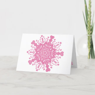 Valentine's Day Mandala Card