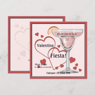 Valentine's Day Margarita Fiesta Party Invitation