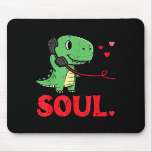 Valentines Day Matching Soulmates Soul Dino Trex C Mouse Pad