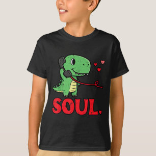 Valentines Day Matching Soulmates Soul Dino Trex C T-Shirt