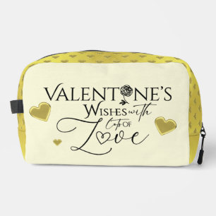 Valentine's day Minimalist Lettering Dopp Kit
