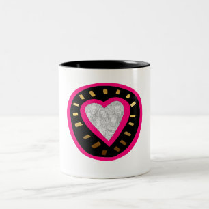 Valentine's Day Modern Heart Template Mug