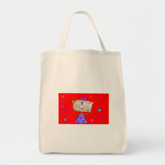 Valentine's Day Monkey Tote Bag