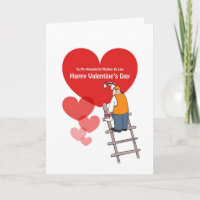 Valentine's Day Mother In Law Cards, Red Hearts