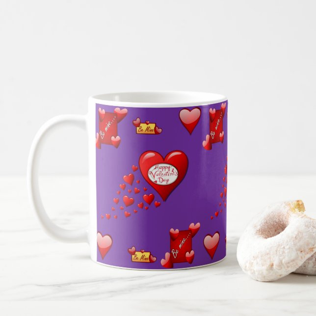 Valentine's Day Mug Mugs (With Donut)