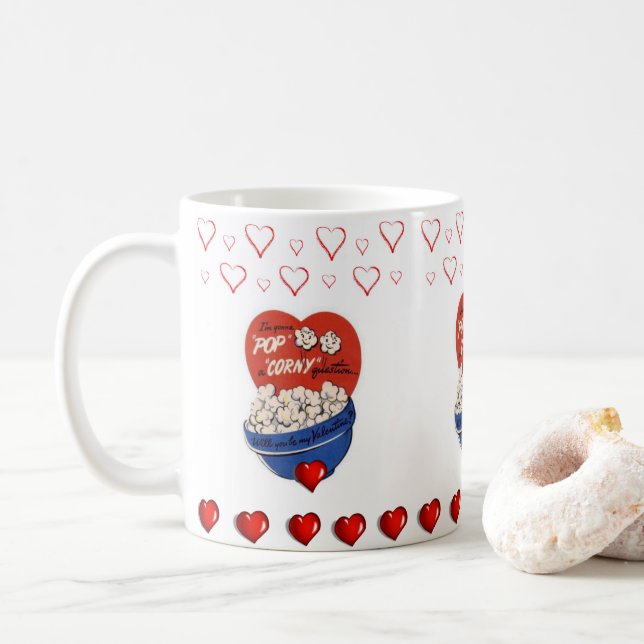 Valentine's Day Mug Mugs (With Donut)