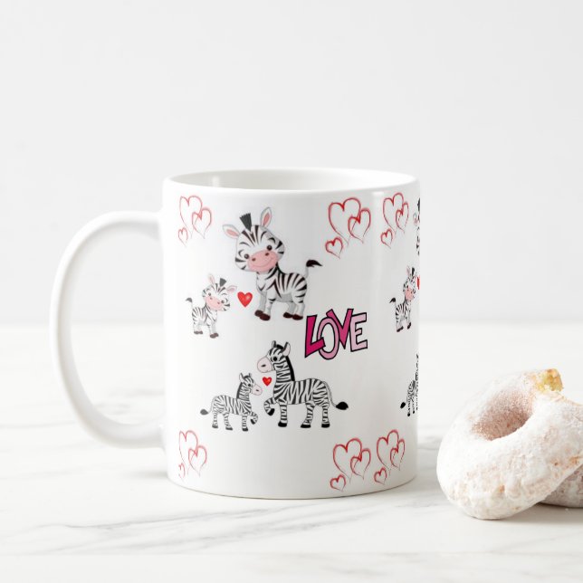 Valentine's Day Mug Mugs (With Donut)