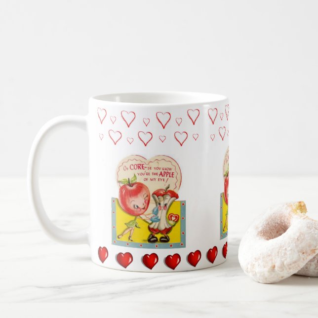 Valentine's Day Mug Mugs (With Donut)