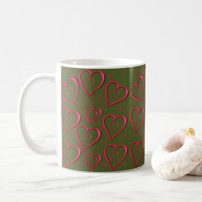 Valentine's Day Mug Mugs (With Donut)
