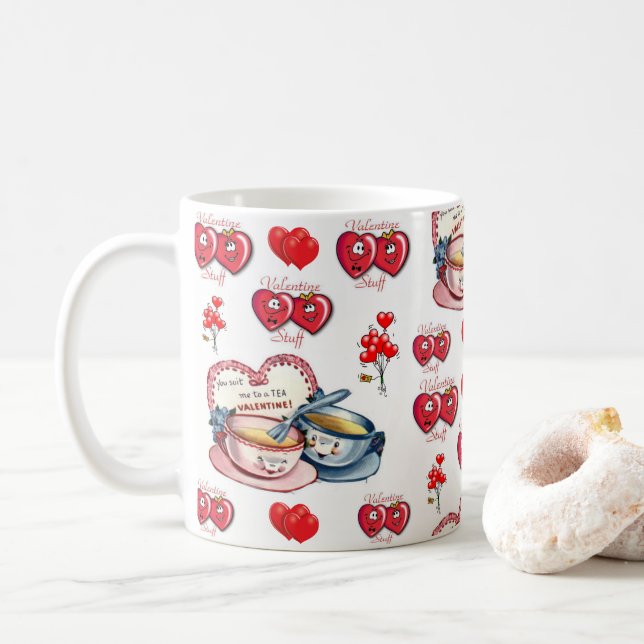 Valentine's Day Mugs (With Donut)
