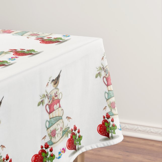 Valentine's Day Nappe Oiseau Vintage (In Situ)