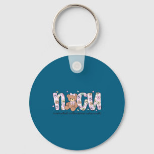 Valentines day nicu nurse cute bear neonatal icu keychain