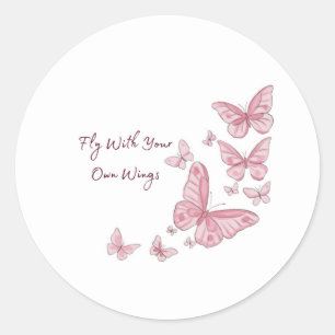 Valentine's Day of Growth Together Individually  Classic Round Sticker