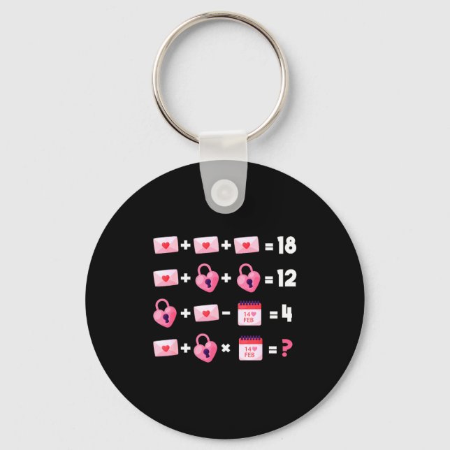 Valentines Day Order Of Operations Valentines Math Keychain (Front)