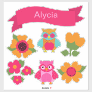 Valentine's Day Owls and Banner Customize It