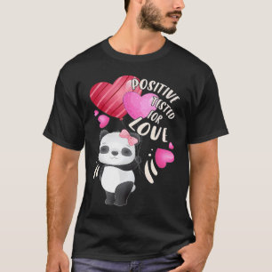 Valentine's day panda bear with hearts T-Shirt
