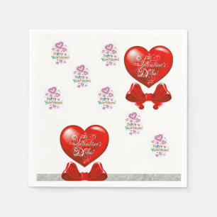 Valentine's Day Paper Napkins