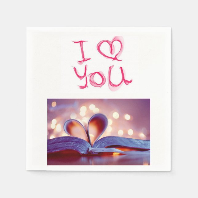 Valentine's Day Paper Napkins (Front)