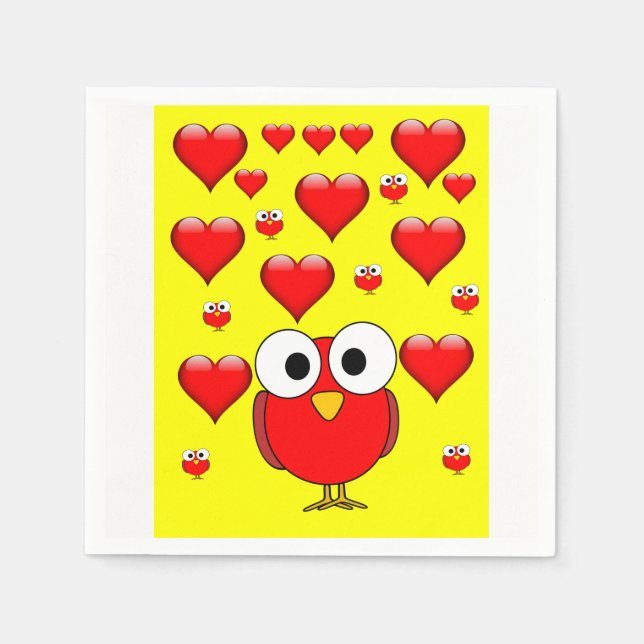 Valentine's Day Paper Napkins (Front)