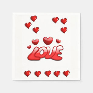 Valentine's Day Paper Napkins