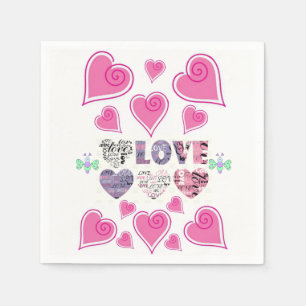 Valentine's Day Paper Napkins