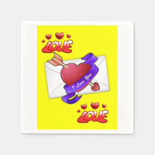 Valentine's Day Paper Napkins