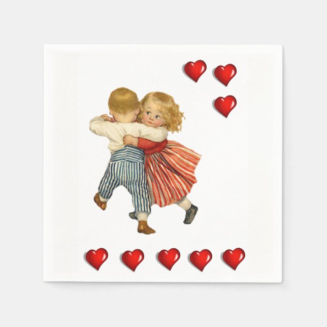 Valentine's Day Paper Napkins (Front)