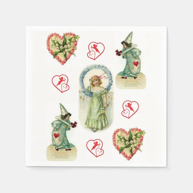Valentine's Day Paper Napkins (Front)