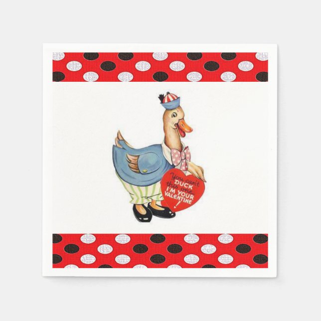 Valentine's Day Paper Napkins (Front)